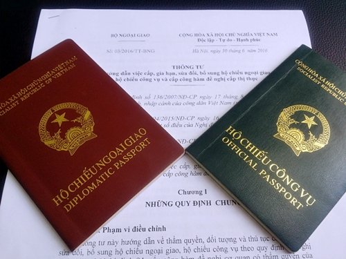 Hộ chiếu ngoại giao - thời hạn 5 năm